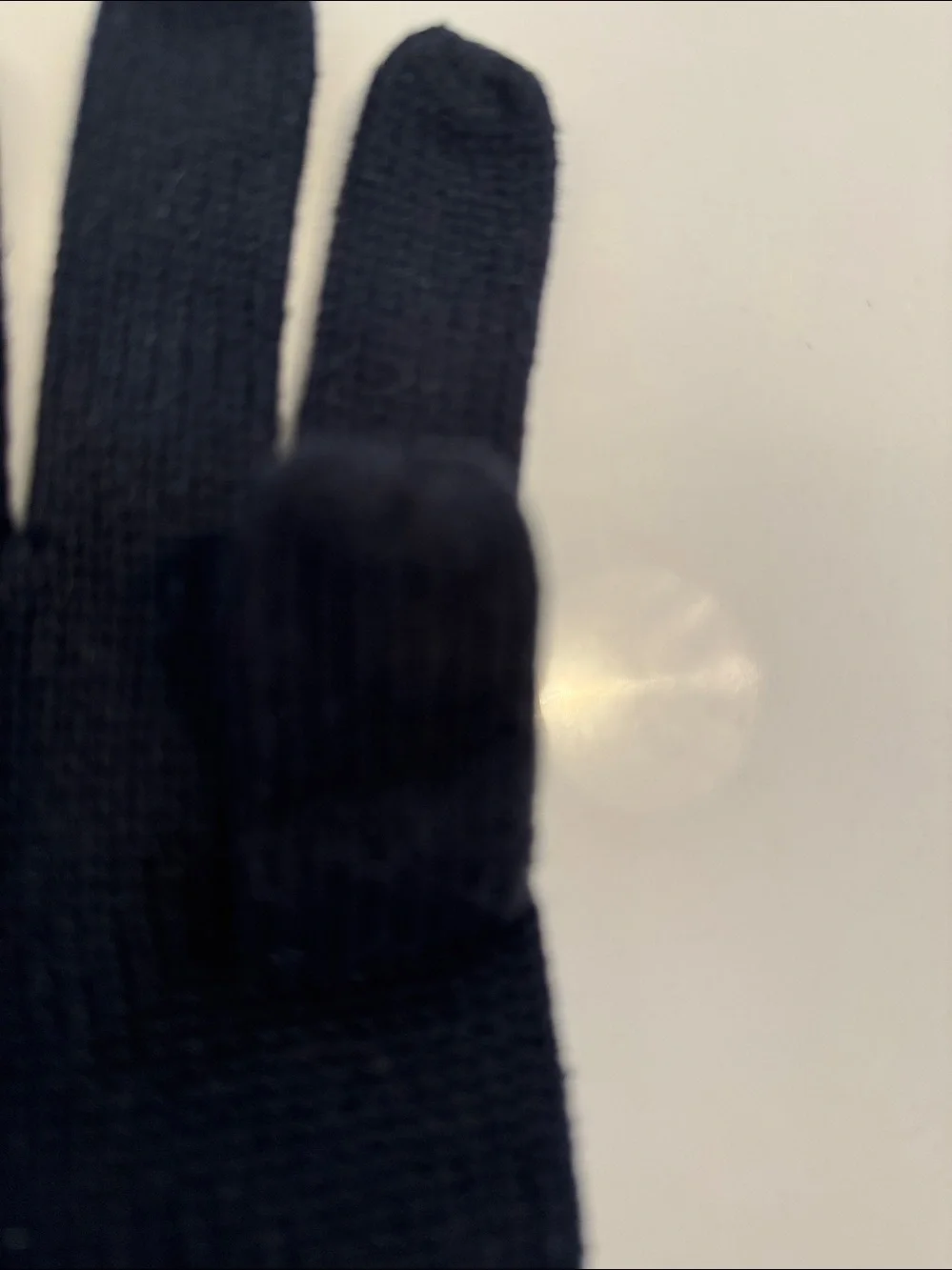 Polo by Ralph Lauren Black Knit Kids Gloves with Polo Bear and Stripe Cuff